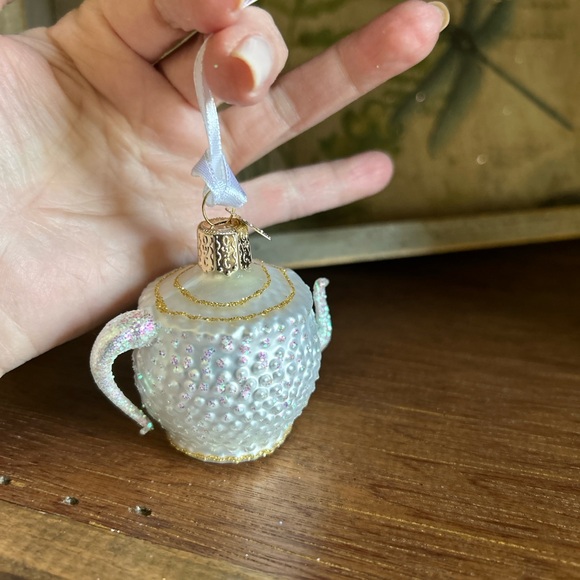 Old World Christmas Part of the Bride’s Tree Collection- Teapot Ornament BNWOB - Picture 6 of 6